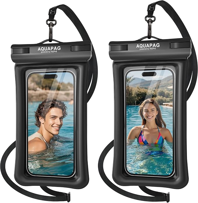 NEPHI IPX8 Floating Waterproof Phone Pouch 2 Pack-Up to 8.0"，Floating Phone Case by IPX68WaterproofPhonePouch