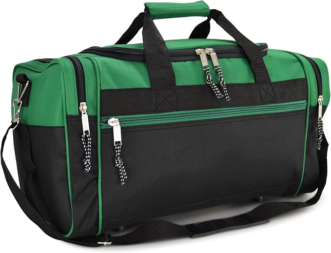 DALIX 21" Blank Sports Duffle Bag Gym Bag Travel Duffel Adjustable Strap in by Dalix