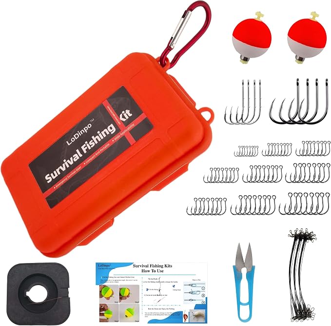 Mini Survival Fishing Kit Small Emergency Fishing TackleBox Pocket Outdoor by Unknown