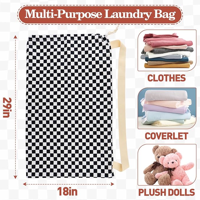 Laundry Bag, Dirty Backpack Laundry Bag - Image 6