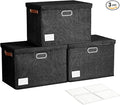 17" Large Collapsible Storage Bins by Roobyl
