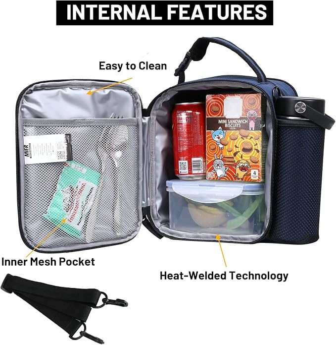 MIER Expandable Lunch Bag Insulated Lunch Box - Image 2
