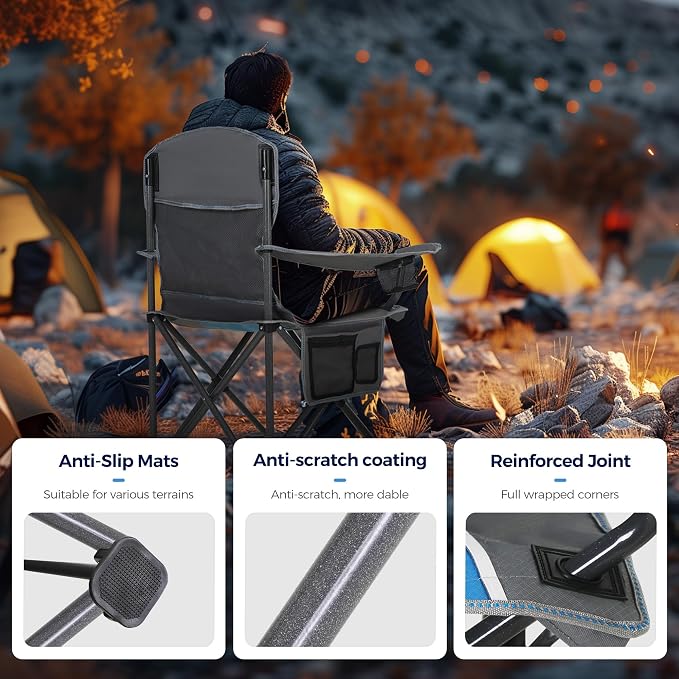 ALPHA CAMP Oversized Camping Folding Chair - Image 9