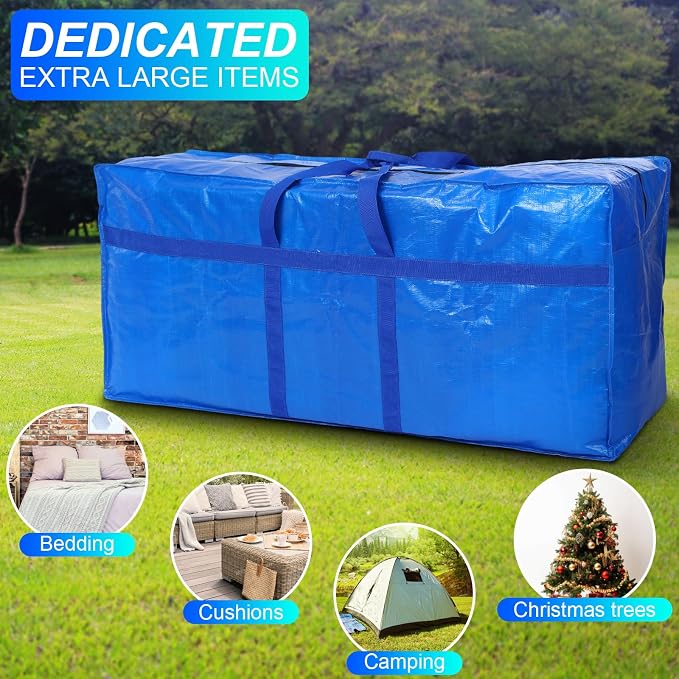 4 Pcs 66 Gallon Large Moving Bags - Image 6