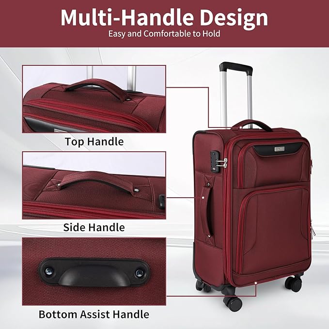 3-Piece Softside Expandable Luggage Set - Image 4