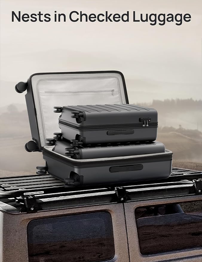 Carry on Luggage 22 X 14 X 9 Airline Approved, 20 Inch Luggage - Image 5
