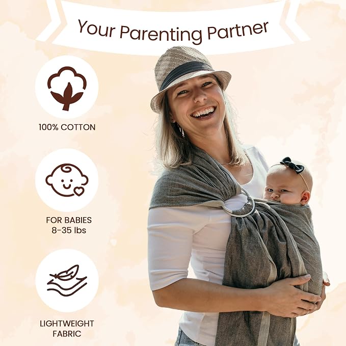 Hip Baby Wrap Ring Sling Baby Carrier - Image 5