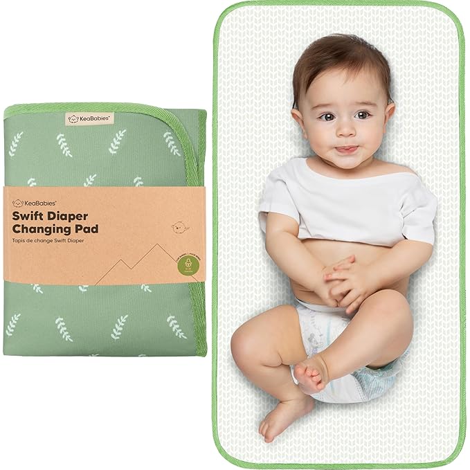 KeaBabies Portable Diaper Changing Pad, Easy Wipe Clean by KeaBabies