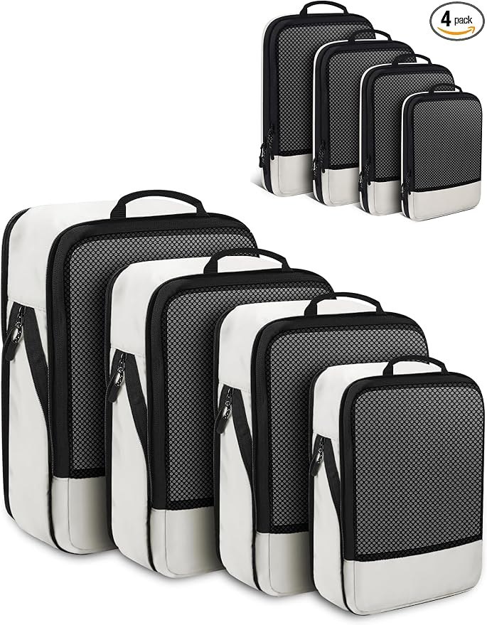 4 PCS Set Compression Packing Cubes by SDGFUI