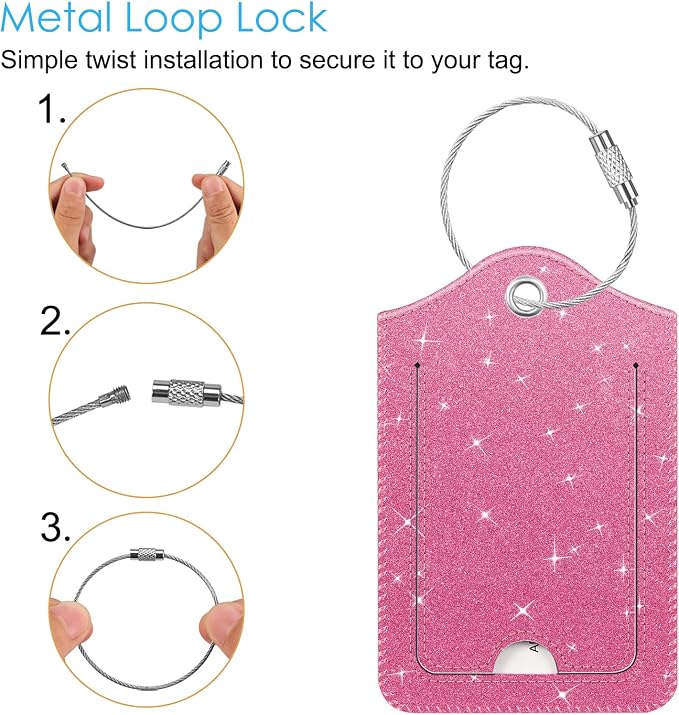 Fintie Luggage Tags, Privacy Cover ID Label - Image 3