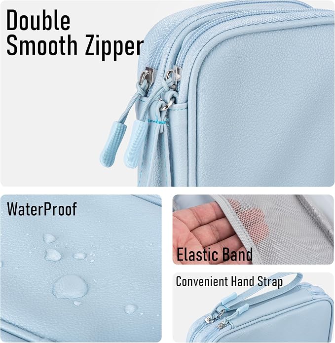 Leather Travel Electronic Organizer - Image 5