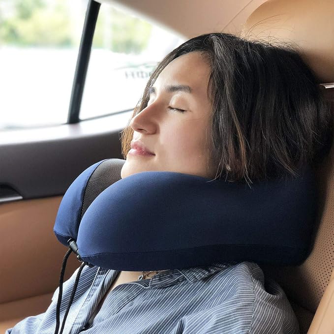 MLVOC Travel Pillow 100% Pure Memory Foam Neck Pillow, Comfortable & Breathable - Image 6