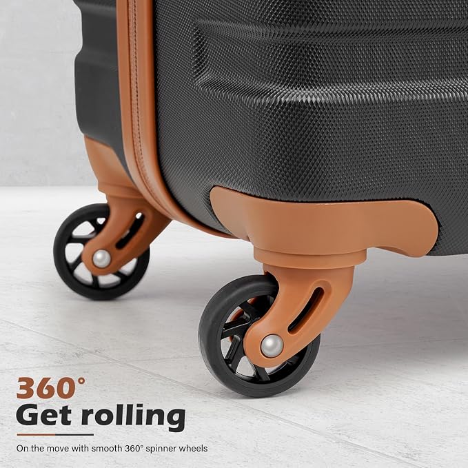 Coolife Luggage Suitcase Spinner Hardshell Lightweight TSA Lock) - Image 3