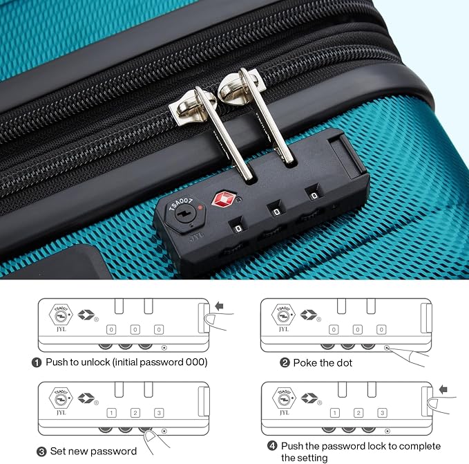 Hanke 29 Inch Expandable Checked Luggage Lightweight PC Hard Shell Luggage - Image 8
