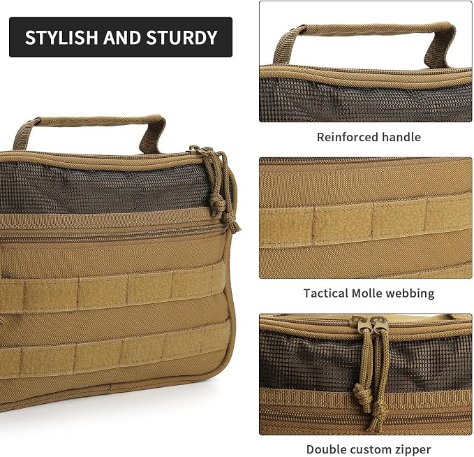 Toiletry Bag for Men, Travel Hanging Hook Toiletry Bag, Spacious Portable - Image 5
