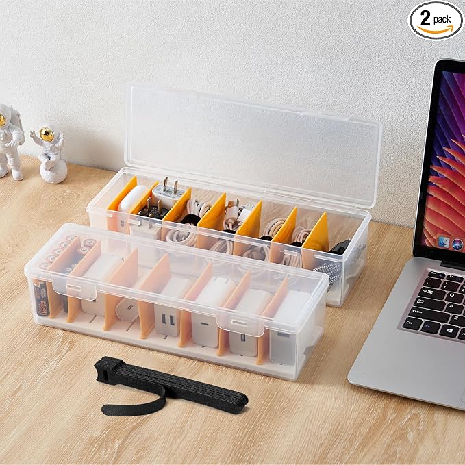 2 Pack Cable Organizer Storage Box by Unknown