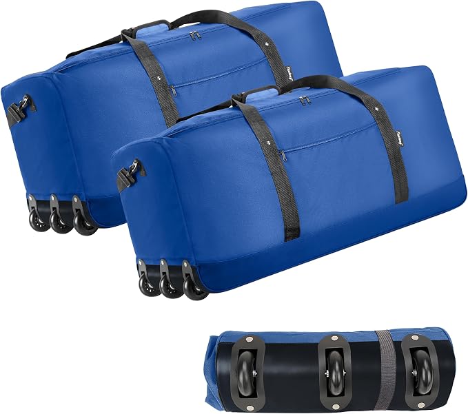 Finnhomy 120L Foldable Rolling Duffel Bag by Finnhomy