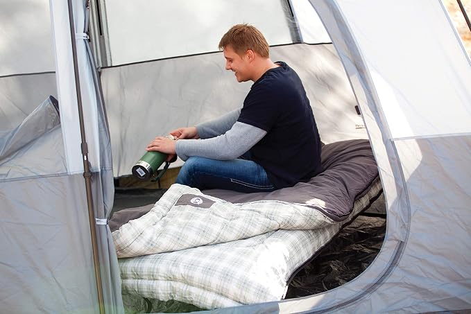 Coleman Heritage Big & Tall 10°F Flannel Sleeping Bag, XL Sleeping Bag Fits - Image 2