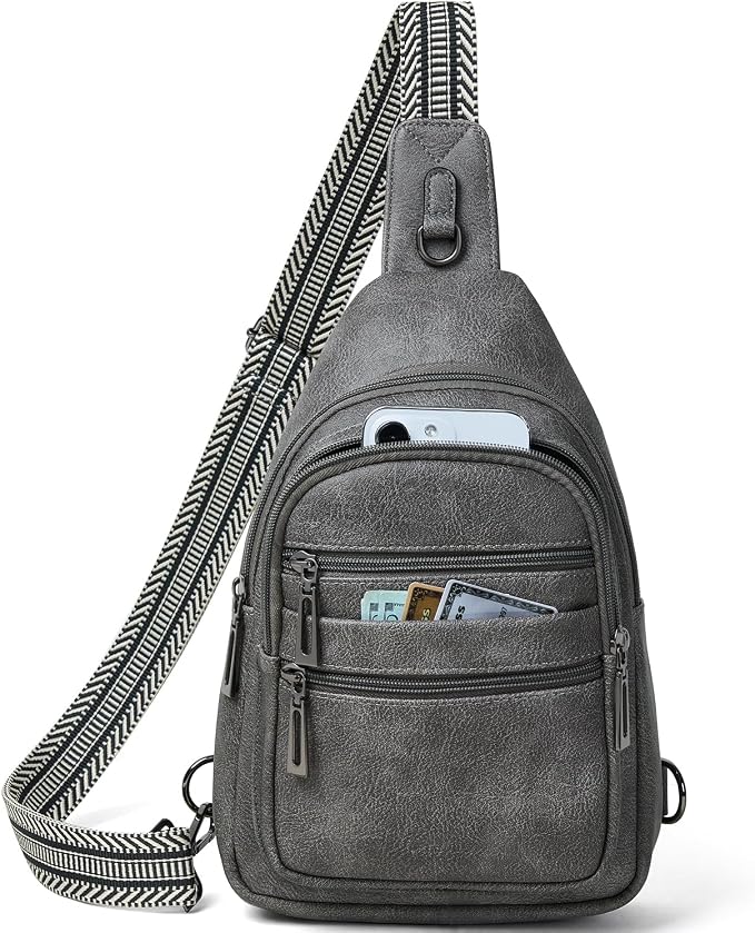 Sling Bag for Women Crossbody Bags Sling Purse Cross Body Backpack Vegan by Leresas