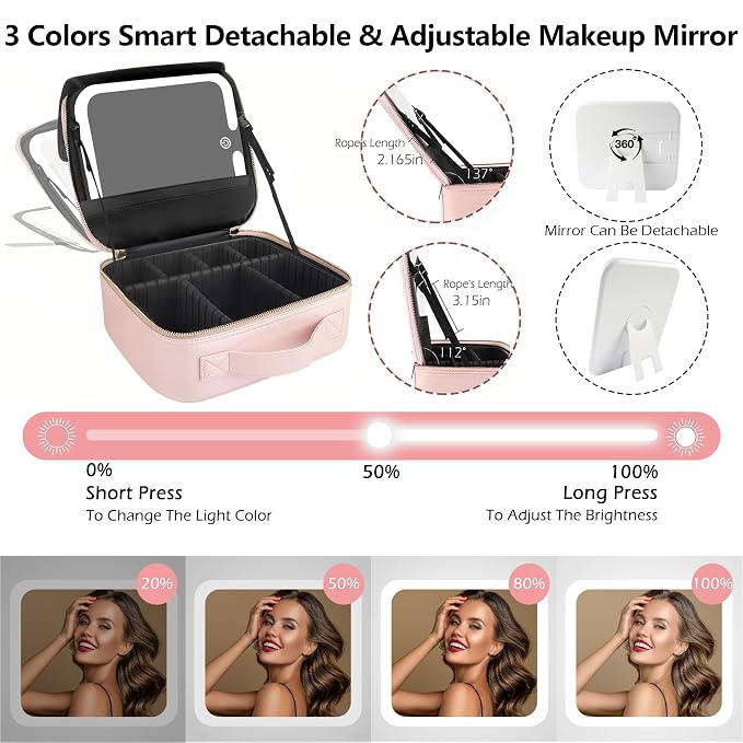 MOMIRA Travel Makeup Bag Cosmetic Bag - Image 5