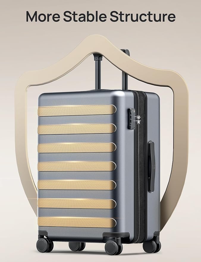 Carry on Luggage 22 X 14 X 9 Airline Approved, 20 Inch Luggage - Image 3