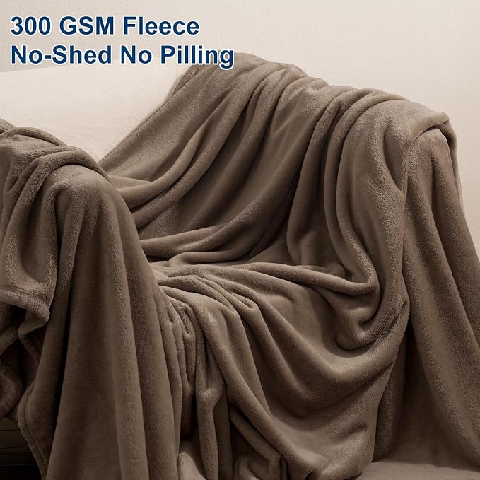 PHF Ultra Soft Fleece Blanket Twin Size, No Shed No Pilling Luxury Plush Cozy - Image 3