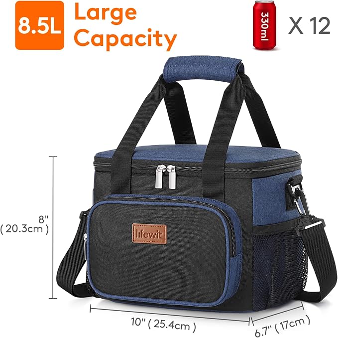 Lifewit Medium Lunch Bag Insulated Lunch Box Soft Cooler Cooling Tote - Image 3