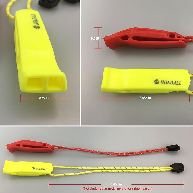 Emergency Safety Whistle with Lanyard, Loud Pea-Less Survival Whistles - Image 4