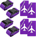 Weewooday 8 Pcs Luggage Straps Suitcase Tags Set by Weewooday