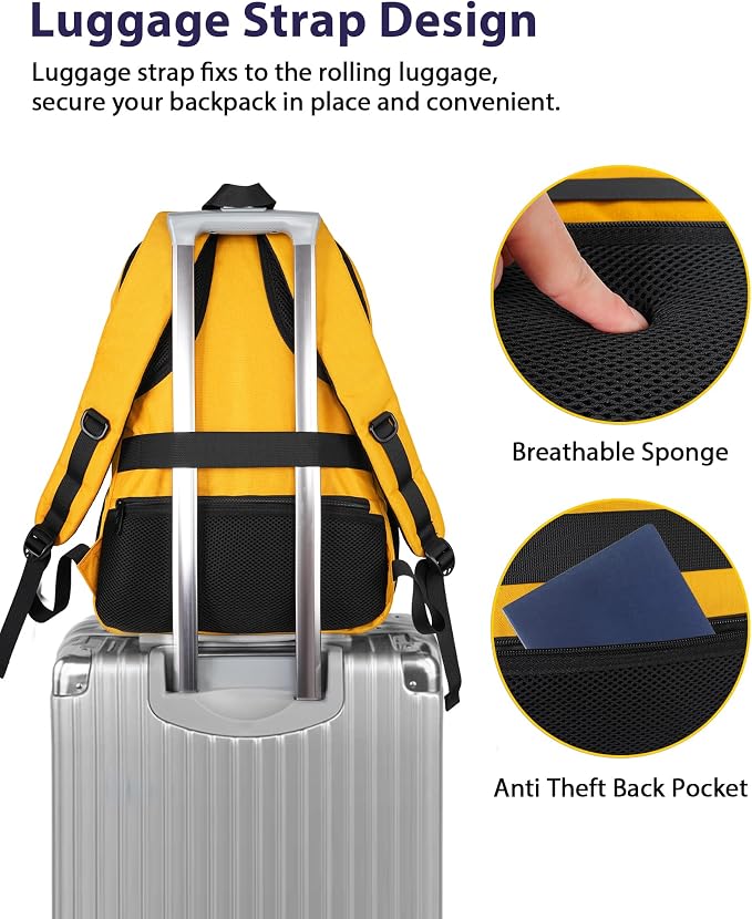 MATEIN 17 Inch Travel Backpack, Water Resistant Commute Work Carryon Bag - Image 5