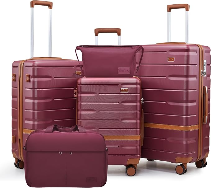 Luggage Sets 3 Piece with TSA Lock Hardside PC+ABS Carry On Suitcase with YKK by Unknown