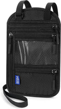 Passport Holder For Travel Family: Neck Wallet Passport Pouch Travel Document by OUTUO