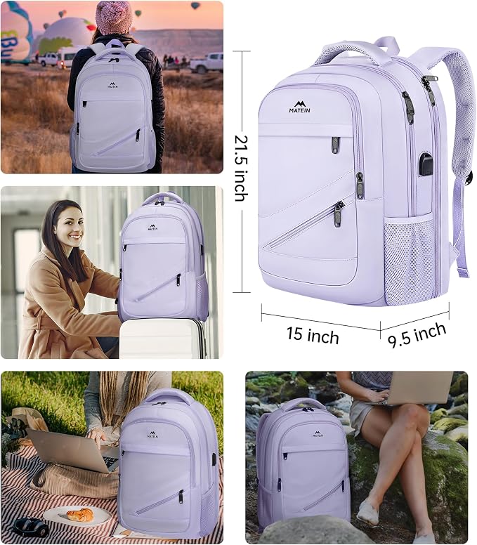 MATEIN Extra Large Laptop Backpack Women, 50 L Carry On Work Travel Bag - Image 8