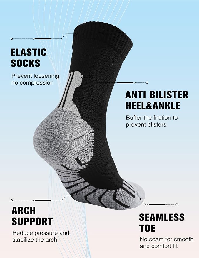 Compression Crew Running Socks: Athletic Socks - Image 5