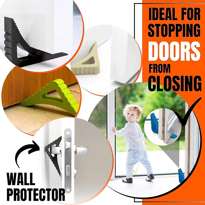 Door Stoppers & Window Stopper, Rubber Door Stop, Door Wedge Stopper - Image 3
