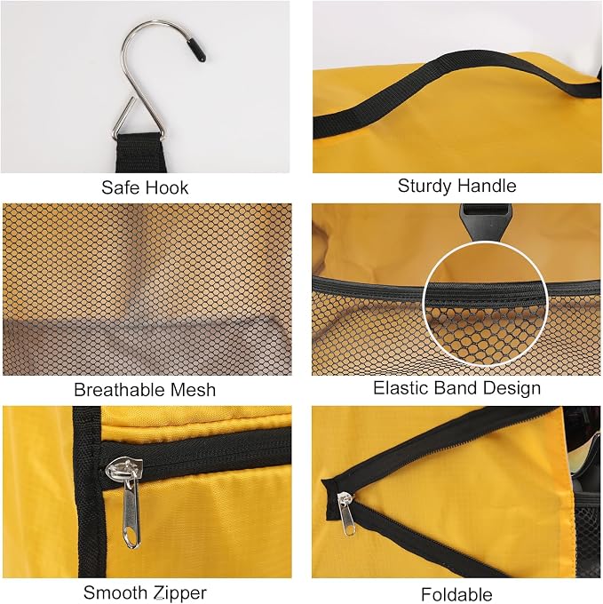 TABITORA Travel Portable Hanging Shelves Closet Organizer Packing Luggage - Image 5