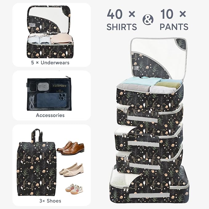 ALL INCLUDED 10 Set Durable Packing Cubes - Image 4
