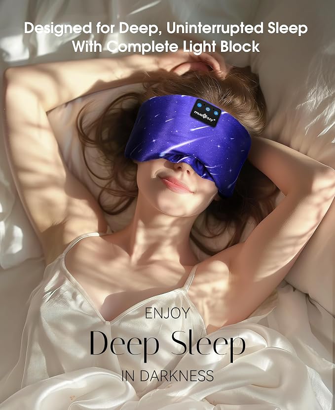 MUSICOZY Mulberry Silk Bluetooth Sleep Mask - Image 4