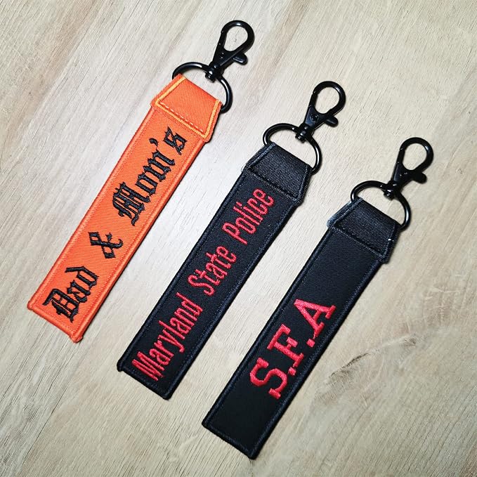 Custom Luggage Tags, Custom Personalized Luggage tag Name, Embroidery Key Ring - Image 5