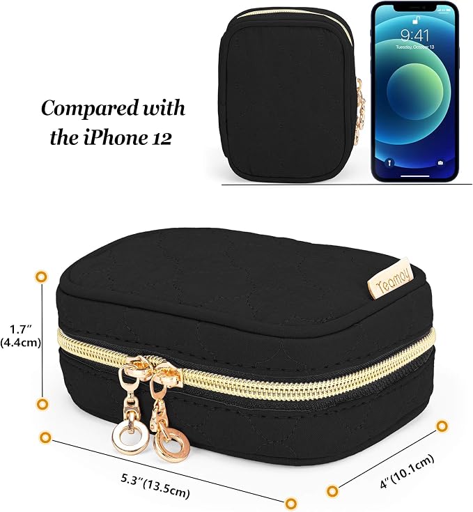 Teamoy Mini Jewelry Travel Case, Storage Organizer Bag - Image 5