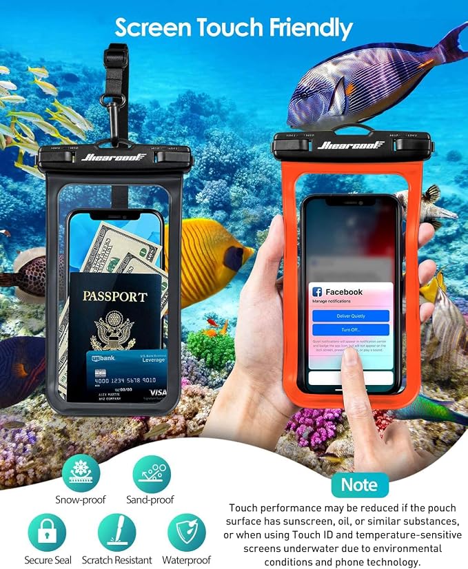 Hiearcool Waterproof Phone Pouch, Waterproof Phone Case, Waterproof Cellphone - Image 6