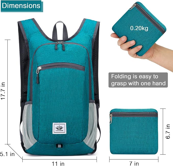 Esup 15L Lightweight Foldable Hiking Backpack - Image 2