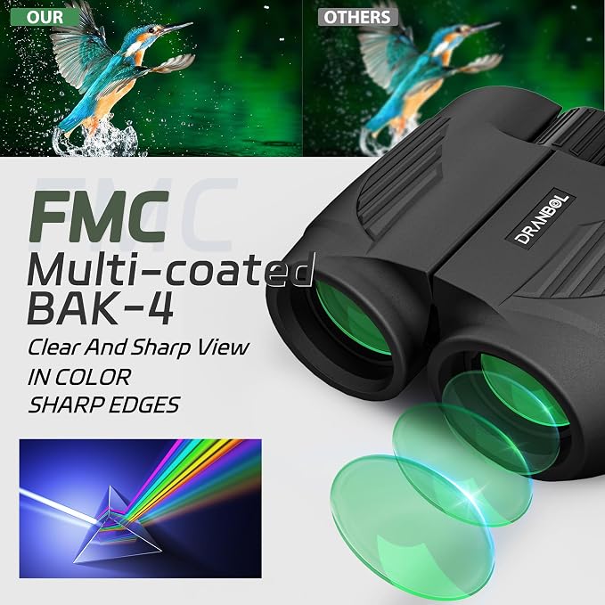 20X25 Small Binoculars for Adults and Kids, Large Eyepiece Binoculars for Bird - Image 2