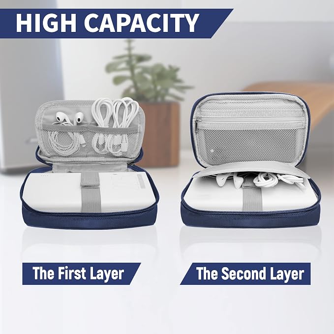 Travel Cable Organizer Bag Pouch Electronic Accessories Carry Case Portable - Image 3