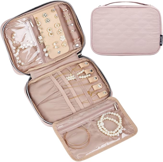 BELALIFE Travel Jewelry Organizer, Portable Storage Case by BELALIFE