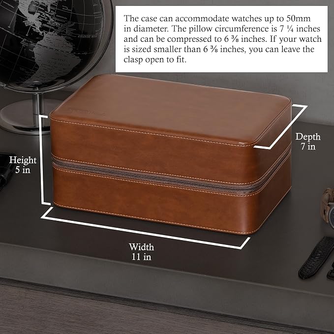 ROTHWELL 8 Watch Travel Case Storage Organizer - Image 3