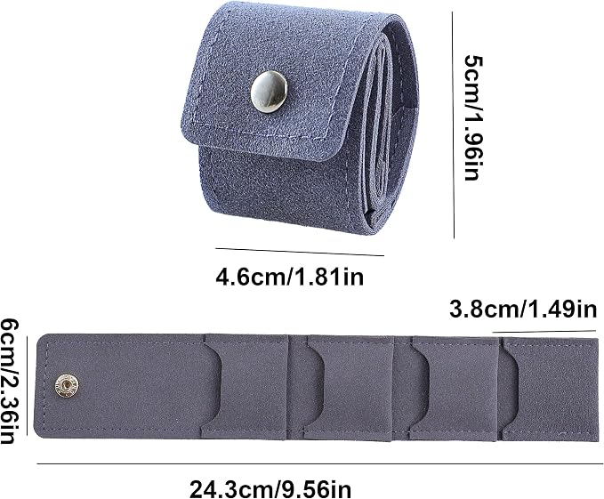 3 PCS Mini Travel Jewelry Organizer Bag - Image 3