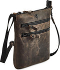 Crossbody Sling Bag for Women Small Real Leather Purse Vintage Travel Crossover by Cochoa
