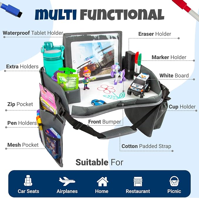 Kids Travel Tray with Dry Erase Board - Image 5