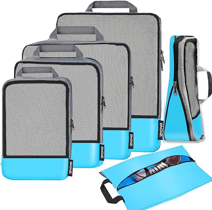 BAGAIL 4 Set/6 Set/8 Set Compression Packing Cubes Travel Accessories by BAGAIL